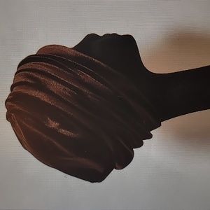 Womens Brown Stretch Velvet Hat, Slouchy Beanie Hat, Soft Scully Hat Handmade